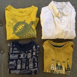 Lot of 4 Boys Long Sleeve Shirts, 3T